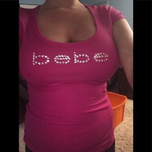bebe logo shirt